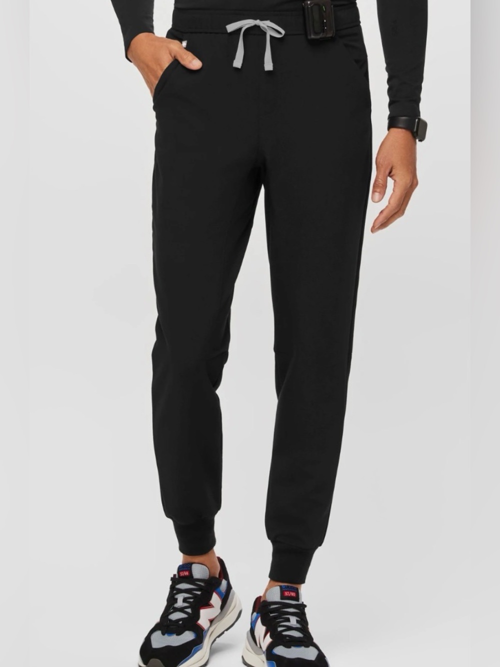 Tansen Jogger Scrub Pants Men Sz XL Slim Tall Black NWT Pockets